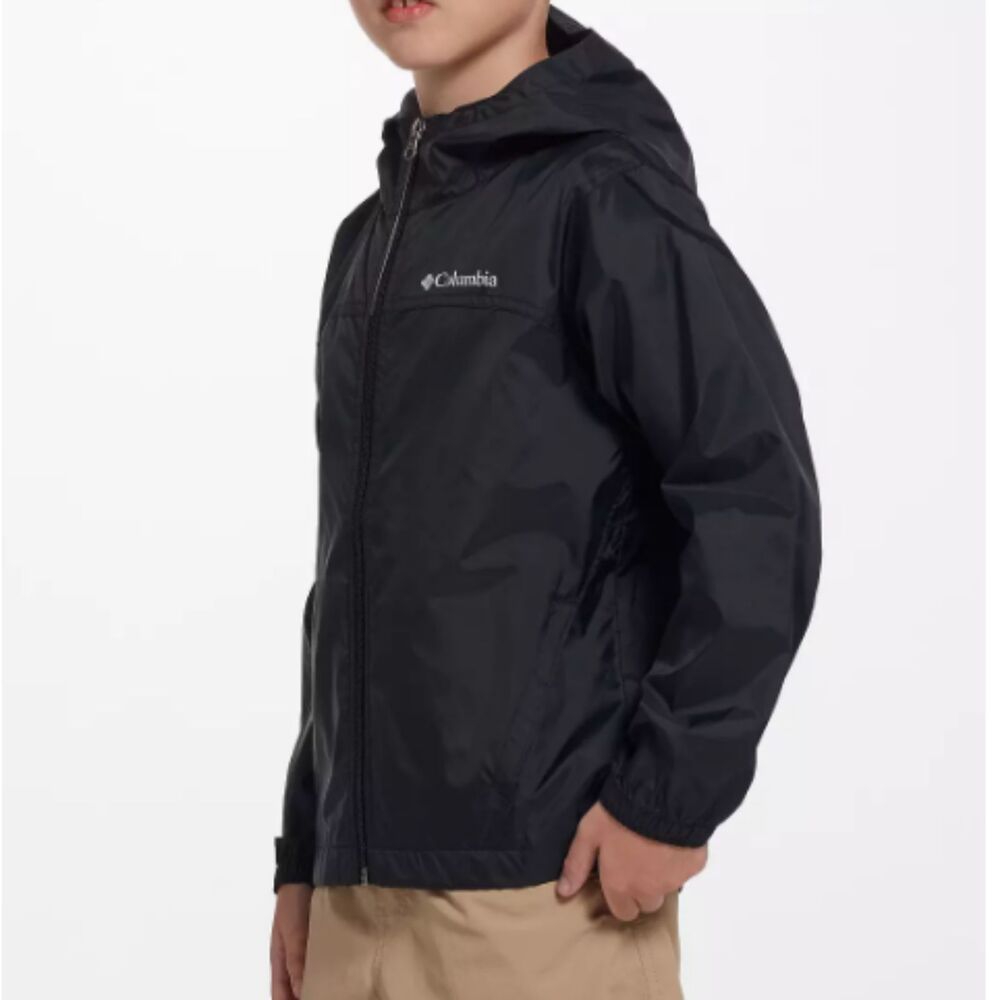 Columbia Boys Glennaker Waterproof Rain Jacket Reflective Windbreaker Shell Sz L